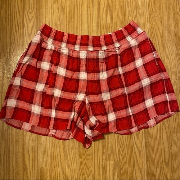 torrid Pants - Torrid High Rise Smocked Waist Plaid Shorts